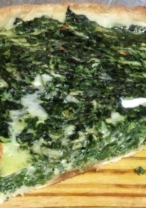 Una foto de Tarta de espinacas con queso