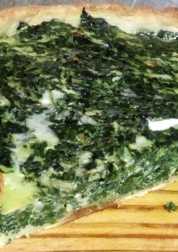 Una foto de Tarta de espinacas con queso