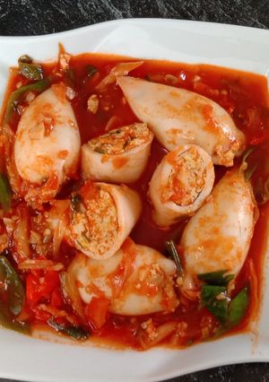 Foto resep Cumi ndut asam pedas