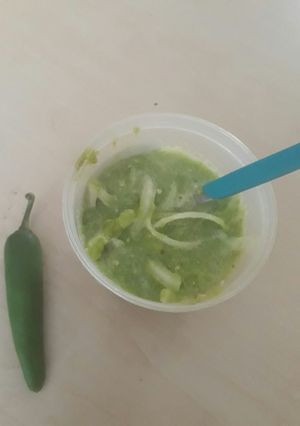 Una foto de Salsa serrano