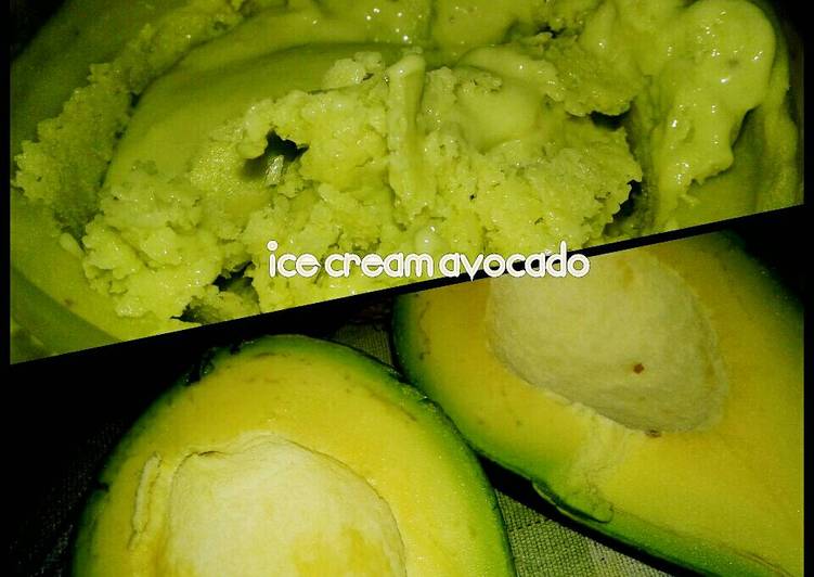 Resep Es krim alpukat Anti Gagal