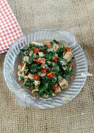 Foto resep Tumis Daun Kelor dan Tempe