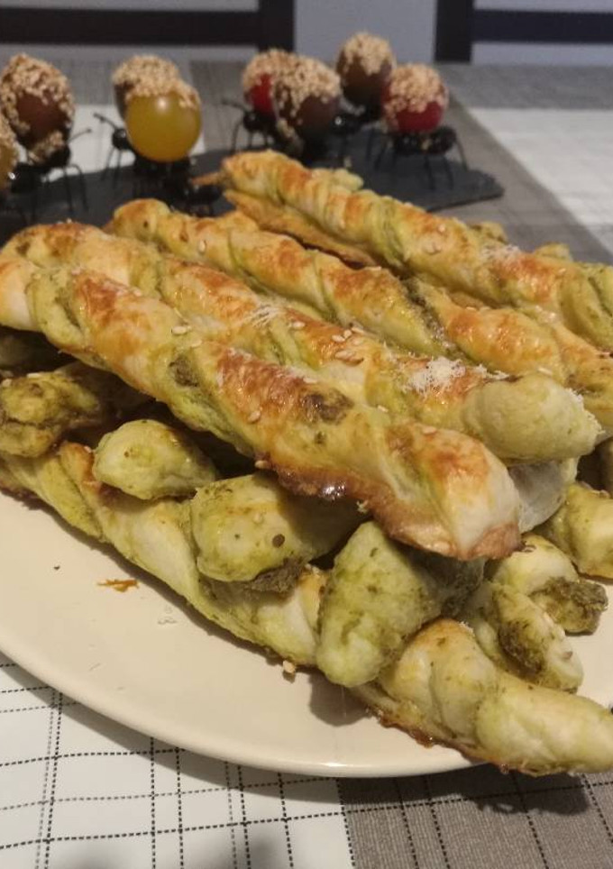 Una foto de Trenzas de pesto
