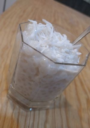Una foto de Pudín vegano de tapioca con coco 🥥