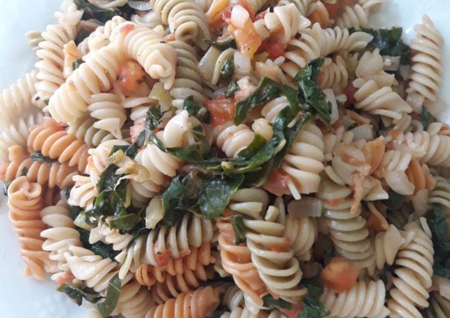 Pasta rotini con acelgas Receta de My Kitchen Cookpad