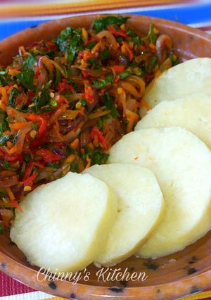 A picture of Nchanwu sauce.