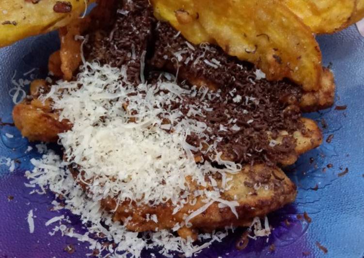 Pisang & muntul keju coklat krispi