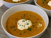A picture of butternut squash soup