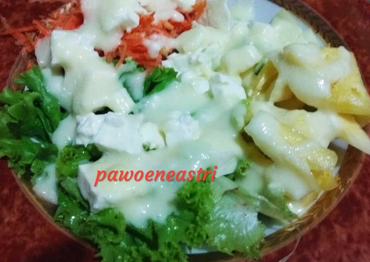 Bahan memasak Halloumi tropical salad Anti Gagal