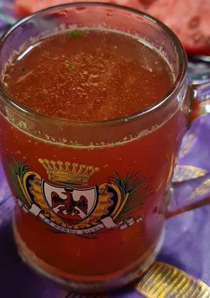 A picture of Simple Rooh afza drink.