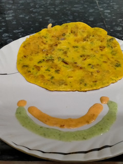 बेसन और अंडे का चीला (besan aur ande ka cheela recipe in Hindi) रेसिपी मुख्य फोटो