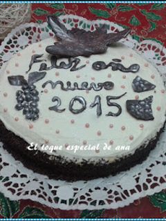 Una foto de Tarta de trufa con nata