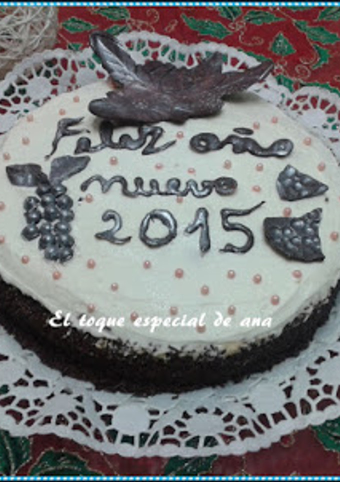 Una foto de Tarta de trufa con nata