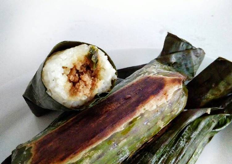 Lemper Isi Daging (Step by step)