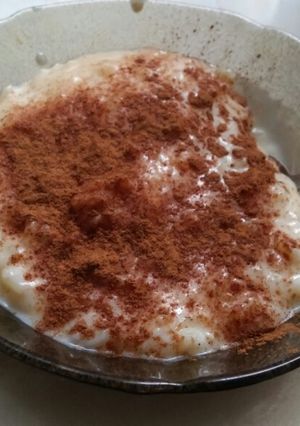 Una foto de Arroz con leche y canela