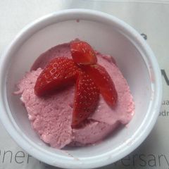 A picture of Strawberry ice cream.