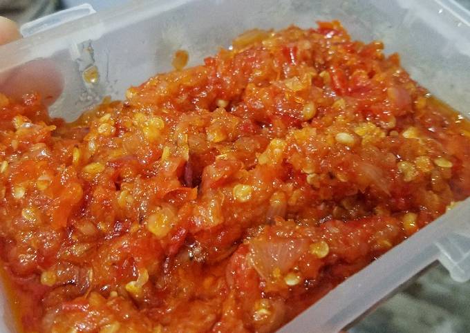 Sambal Bawang Ala Bu Rudy (Stok)