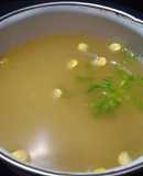 Sweet corn clear soup