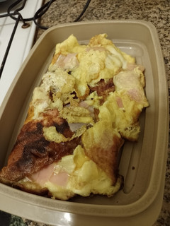 Una foto de Omelette de jamón y queso