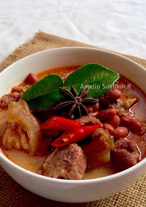 Foto resep Gule Daging Kacang Merah Khas Sunda