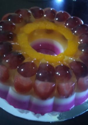 Foto resep Puding kaca buah