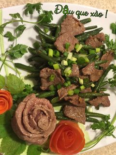 Hình của món Đậu que xào thịt bò !.
