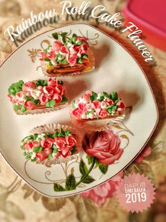 Foto resep Rainbow roll cake