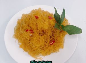 Hình của món Mắm đu đủ chay.