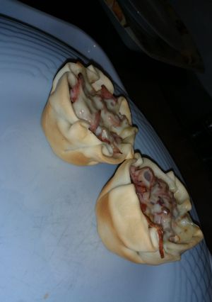 Una foto de Canastitas rellenas de pollo y champioñones😋
