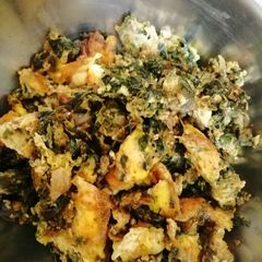 A picture of Thotakura egg burji.