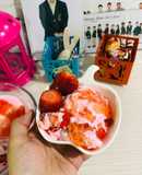 Jhat pat Strawberry cheese cream dessert Ramdan special