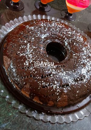 عکسی از دستور کیک خیس شکلاتی🍫