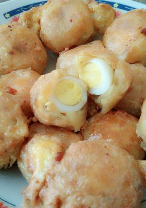 Foto resep Perkedel Kentang isi telur puyuh 😋
