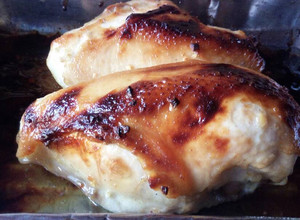 Una foto de Pollo con miel-mostaza