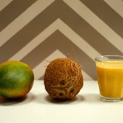 A picture of Mango & Coconut smoothie.