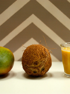 A picture of Mango & Coconut smoothie.