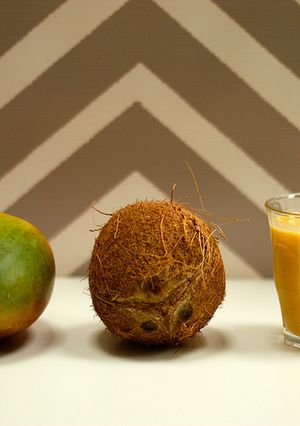 A picture of Mango & Coconut smoothie.