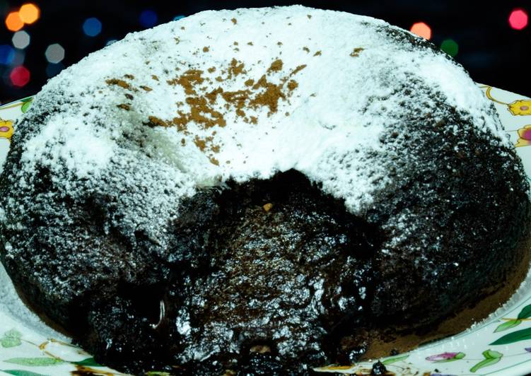 Cara Gampang Membuat Lava Cake Raksasa (Kue Coklat Lumer), Sempurna
