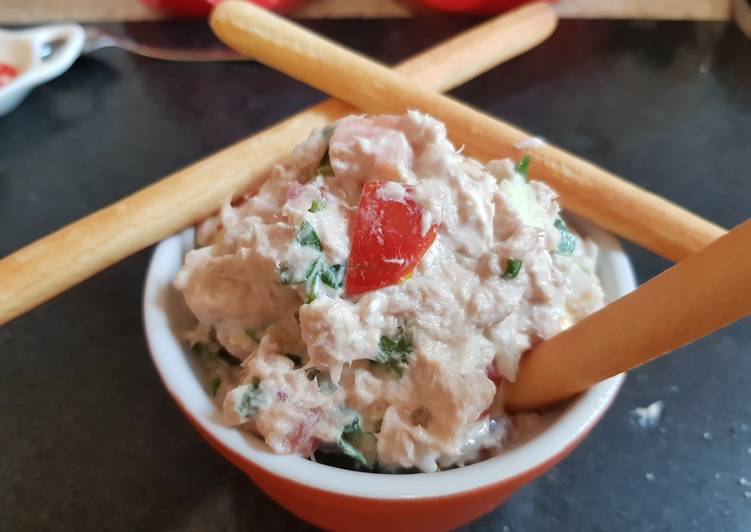 Recipe of Any-night-of-the-week My Tuna tomato Salad Dip😀