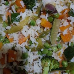 Vegetable rice A picture of Vegetable rice.