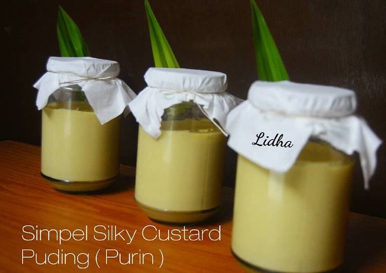 Resep Silky Custard Puding (Purin) pandan yang Sempurna