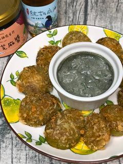 油炸綠番茄佐黑芝麻塔塔醬 的食譜成品照片