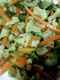 A picture of Easy Broccoli Cauliflower Salad.