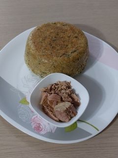 عکسی از دستور سبزی پلو کته ای با تن ماهی