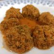 Albóndigas de brócoli, quinoa, boniato y avena con tomate (BLW)
