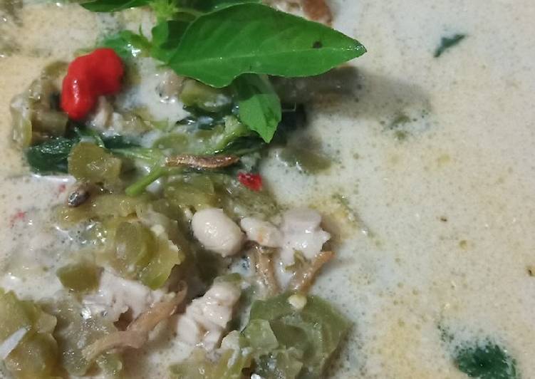 Resep Bumbu Dapur Pare santan pedas