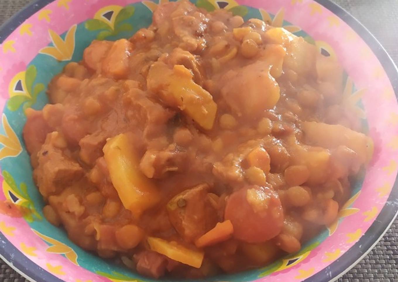 Guiso de lentejas