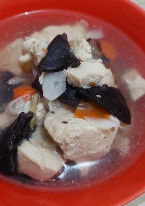 Foto resep Sup ayam jamur kuping