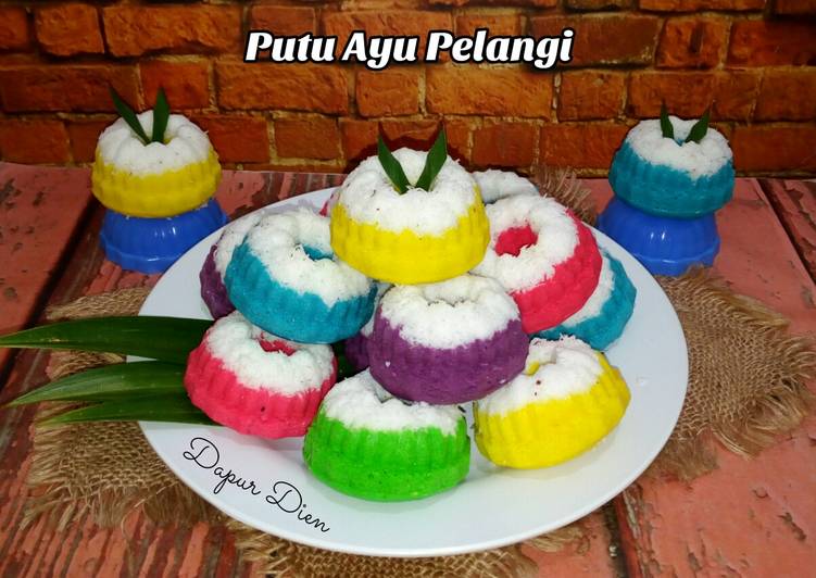 Resep Putu Ayu Pelangi Anti Gagal