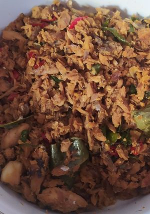 Foto resep Orak arik ikan pindang/cue